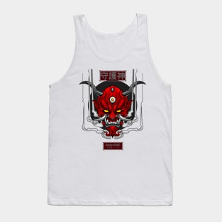 The Protector Oni Mask Red Tank Top